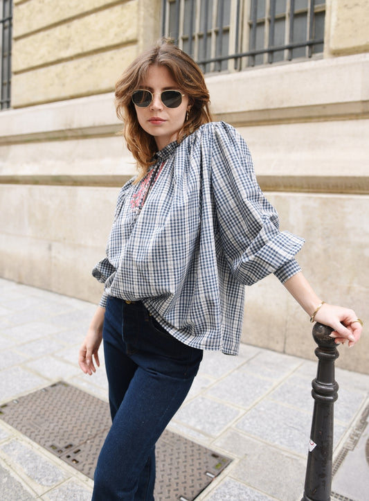 Blouse Dane Bleue