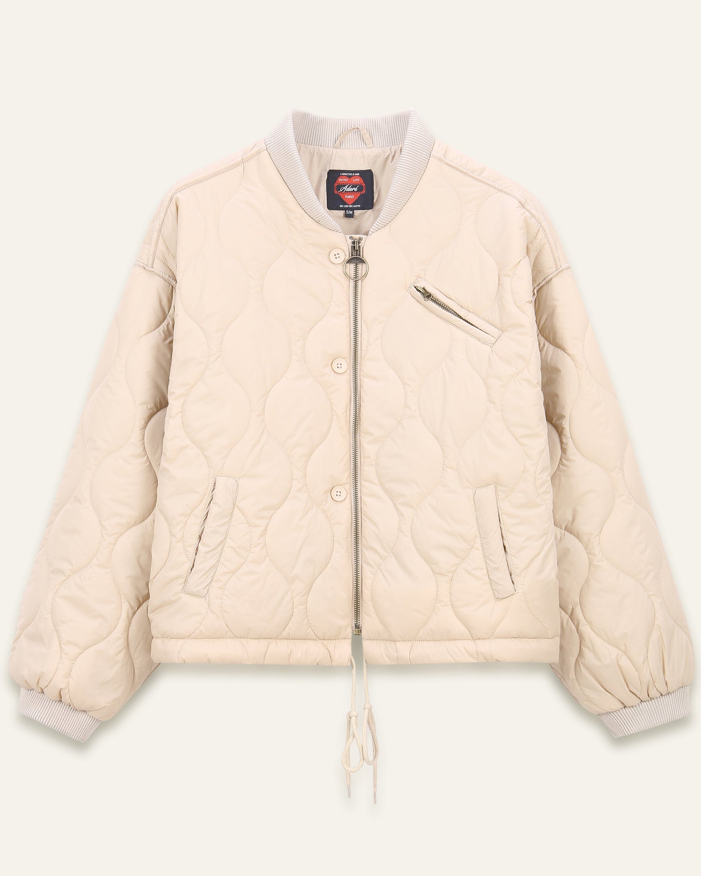 Bomber matelassé Ondine - Beige