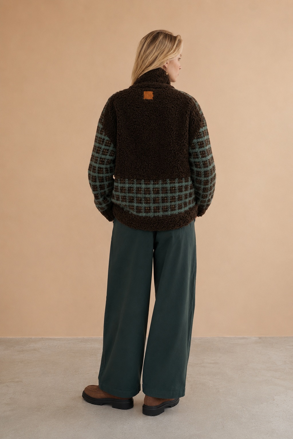 Veste Carmo - Carreaux Choco Et Vert