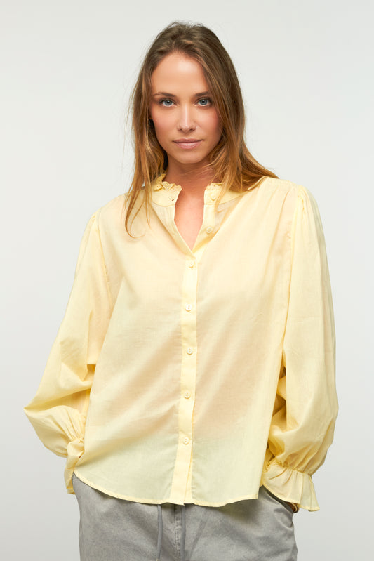 Chemise Kimber jaune, rouge, botanique, kaki