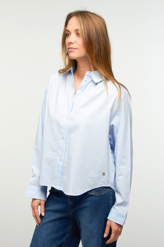 CHEMISE BORA BORA ciel, blanc ou rose