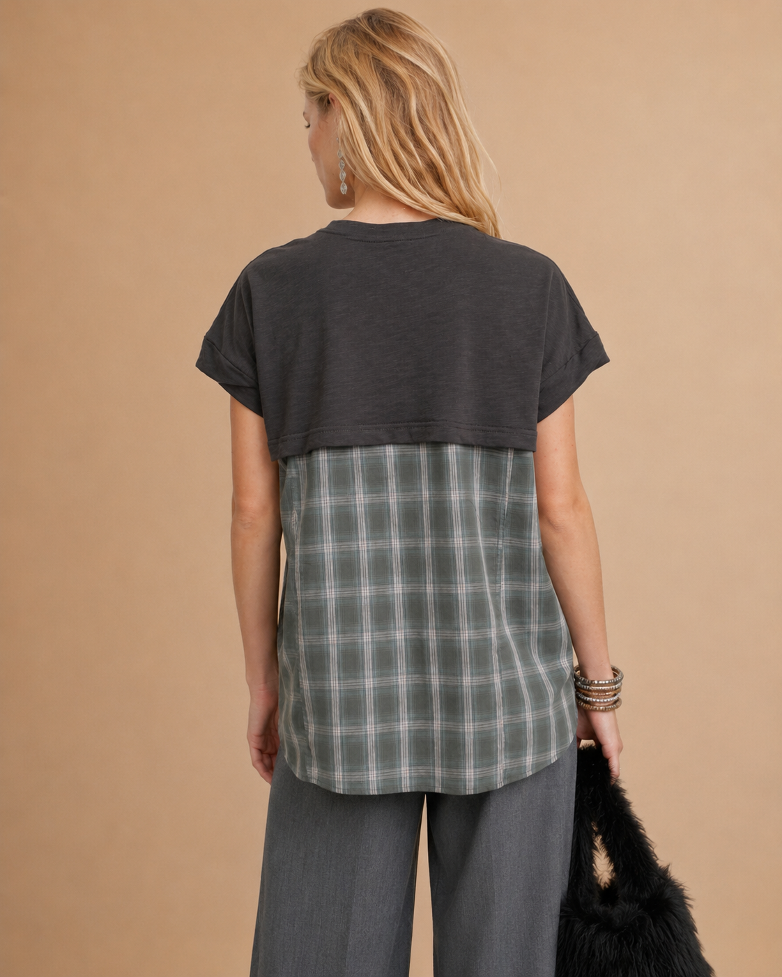 T-shirt bi-matière Estuve - Anthracite