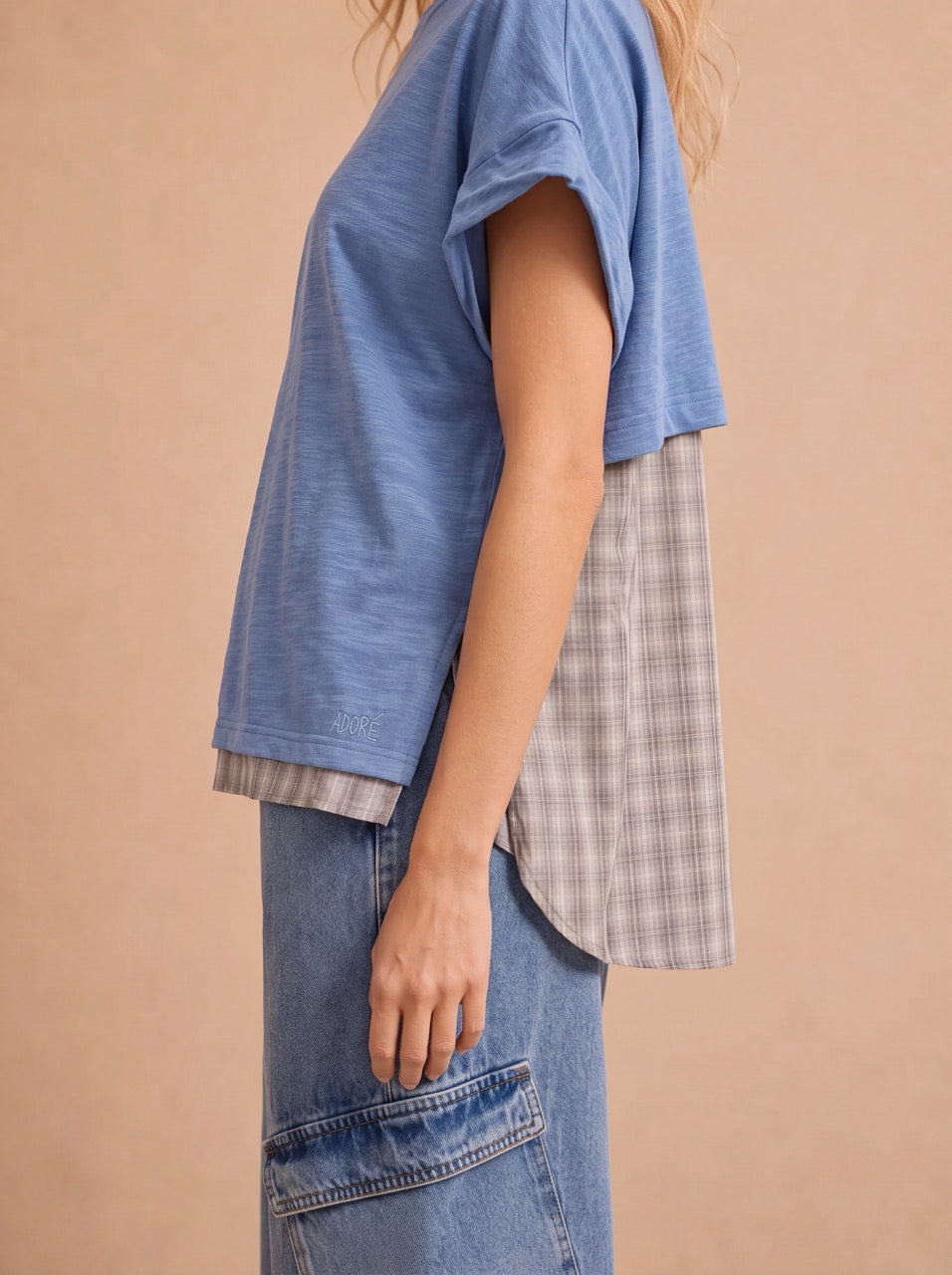 T-shirt bi-matière Estuve - Denim