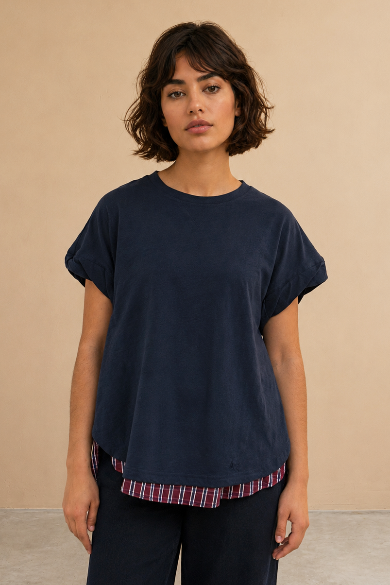 T-shirt bi-matière Estuve - New Bleu Electrique