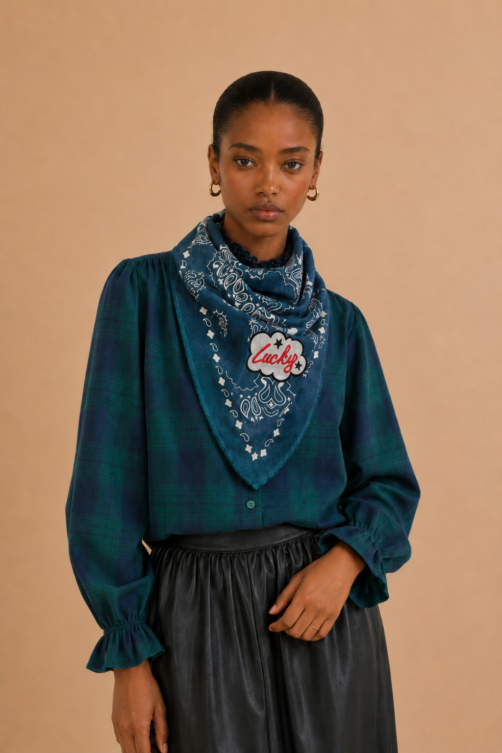 Foulard imprimé bandana Lucky - Uni-Green Flag