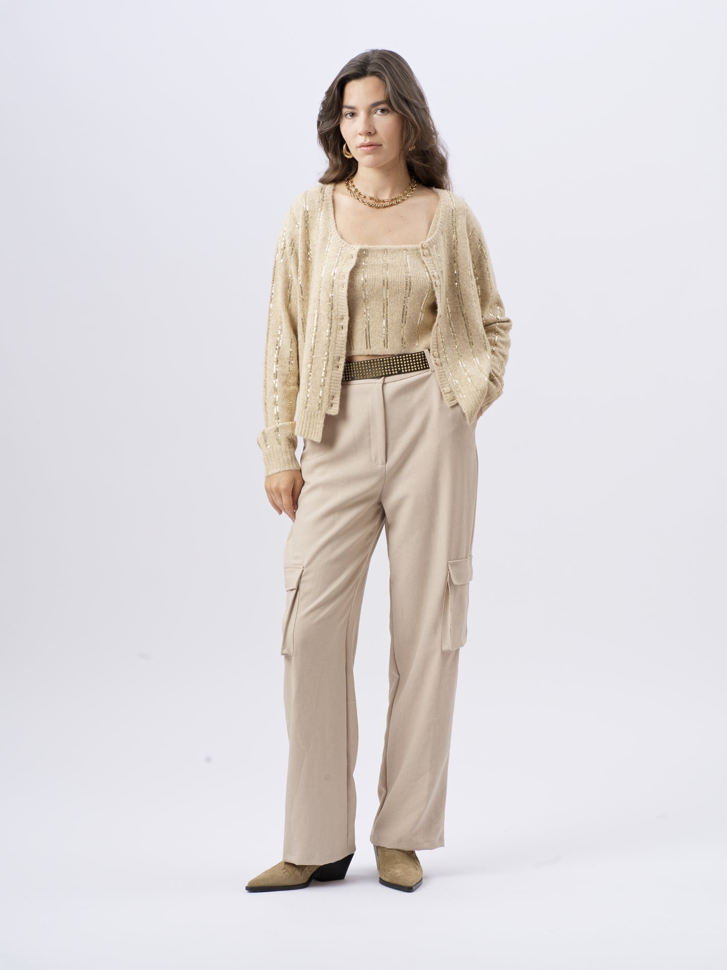 Gilet Alice Beige
