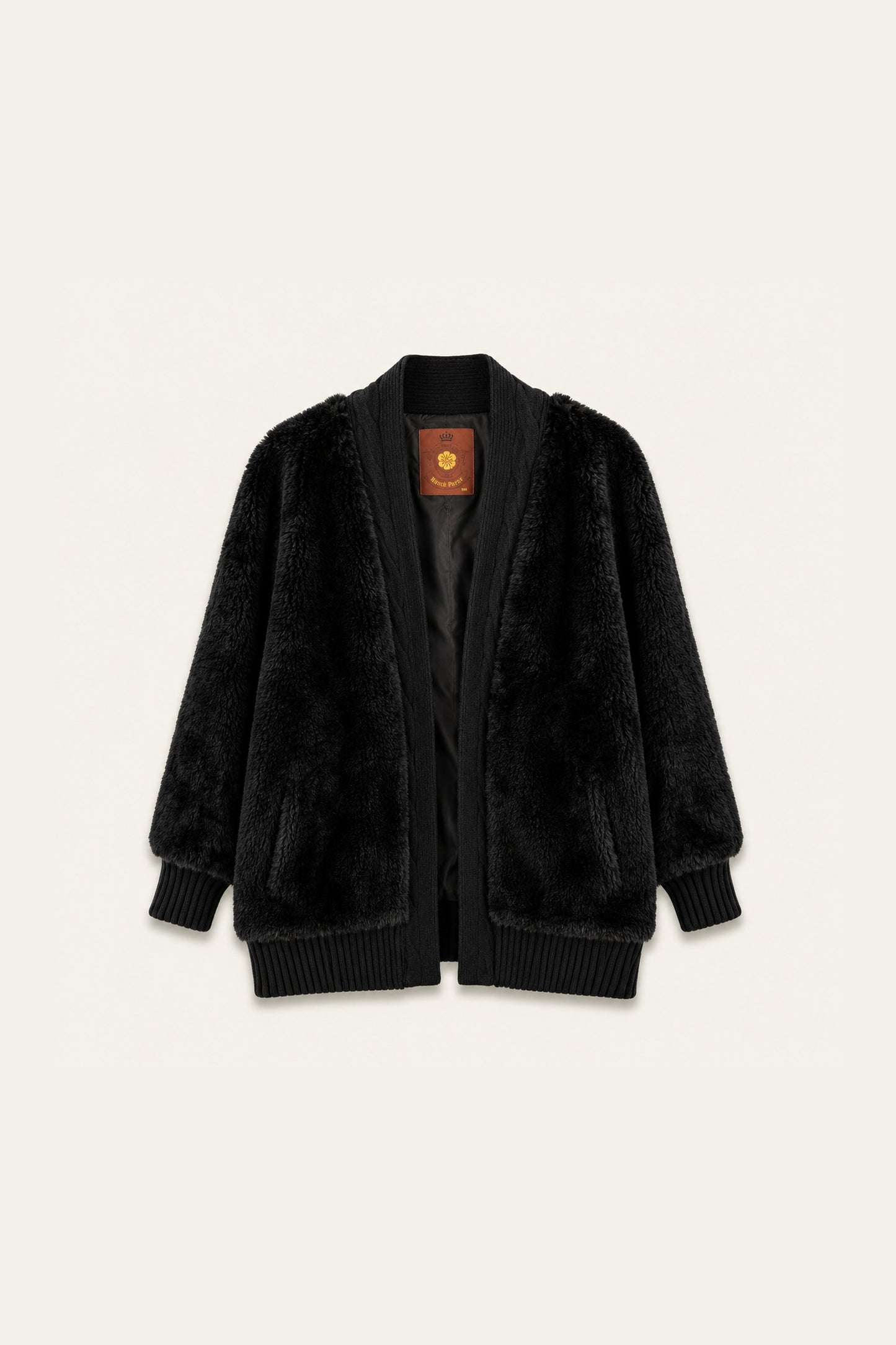 Gilet fausse fourrure Robine - Noir