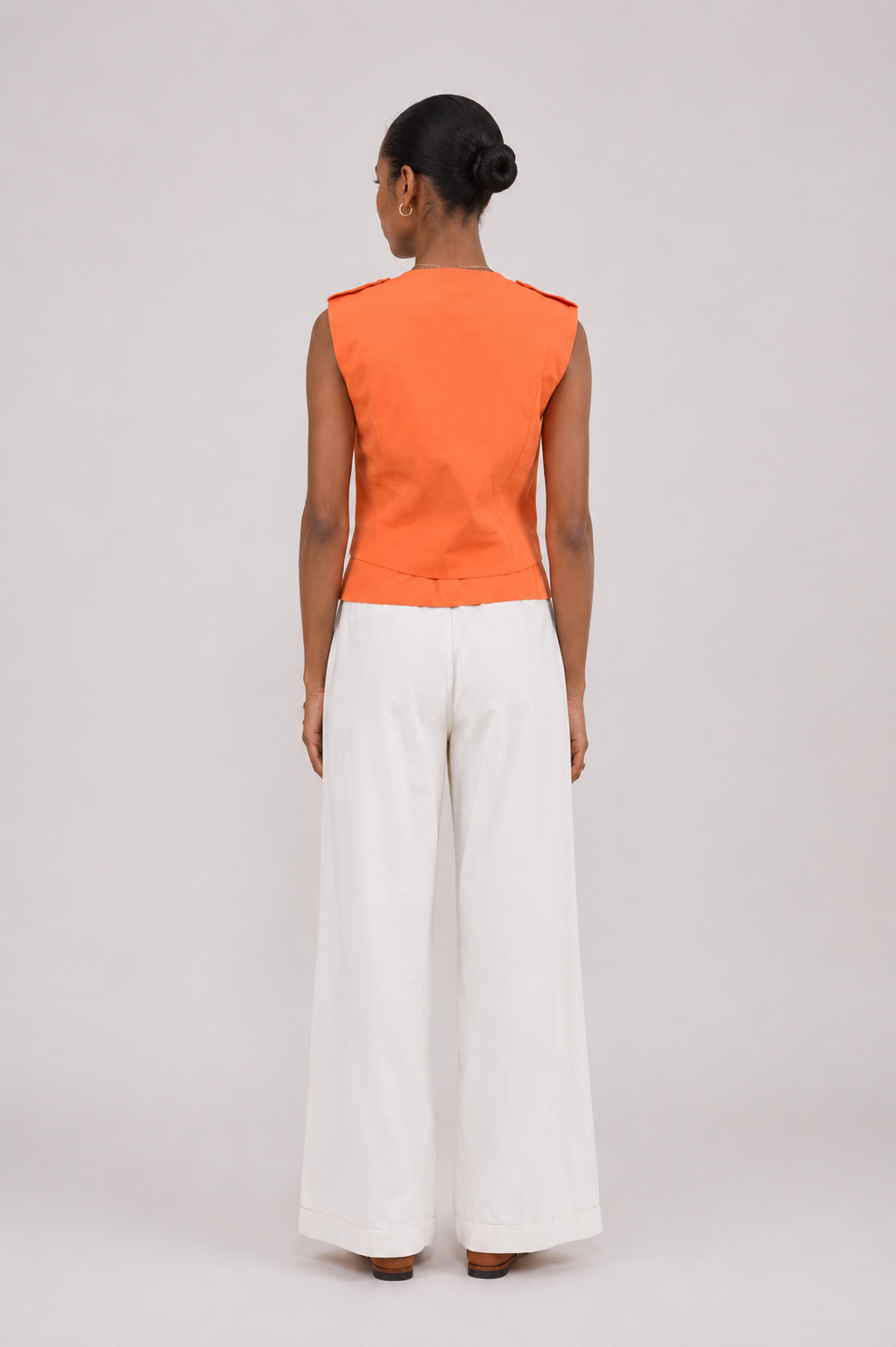 Gilet sans manches Florine Orange