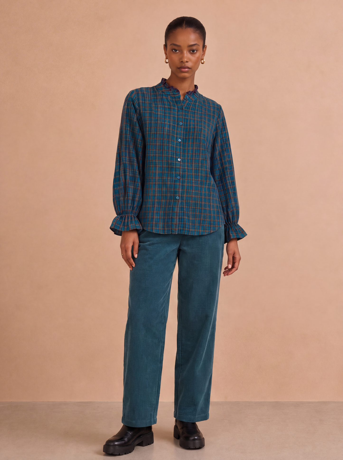 Pantalon en laine Pia - Canard