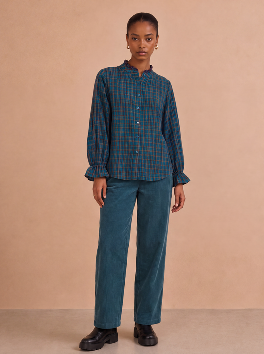 Pantalon en laine Pia - Canard
