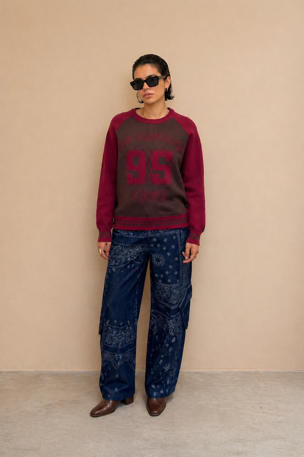 Pull Indira - Choco et Bordeaux