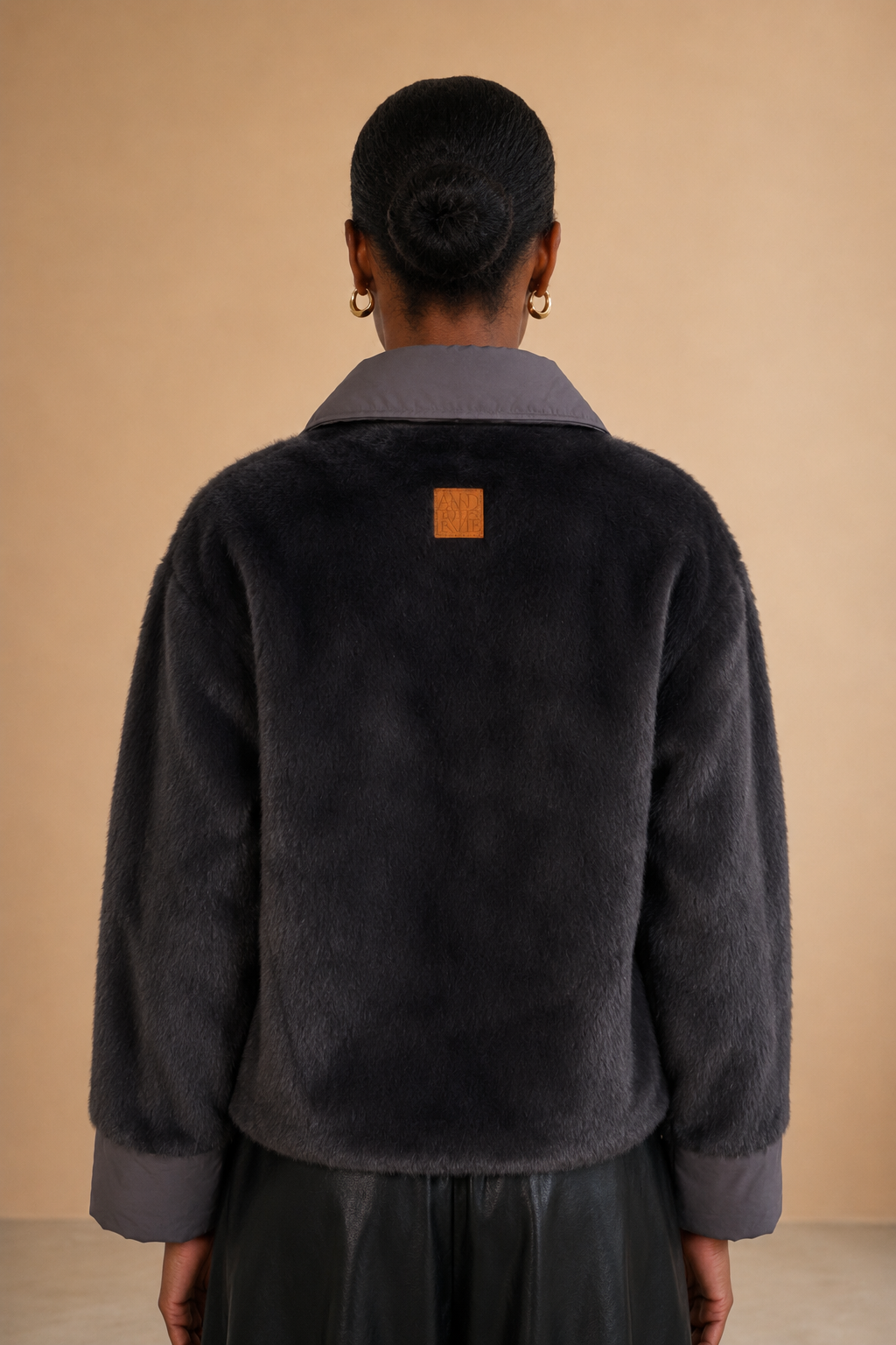 Veste fausse fourrure Livina - Gris