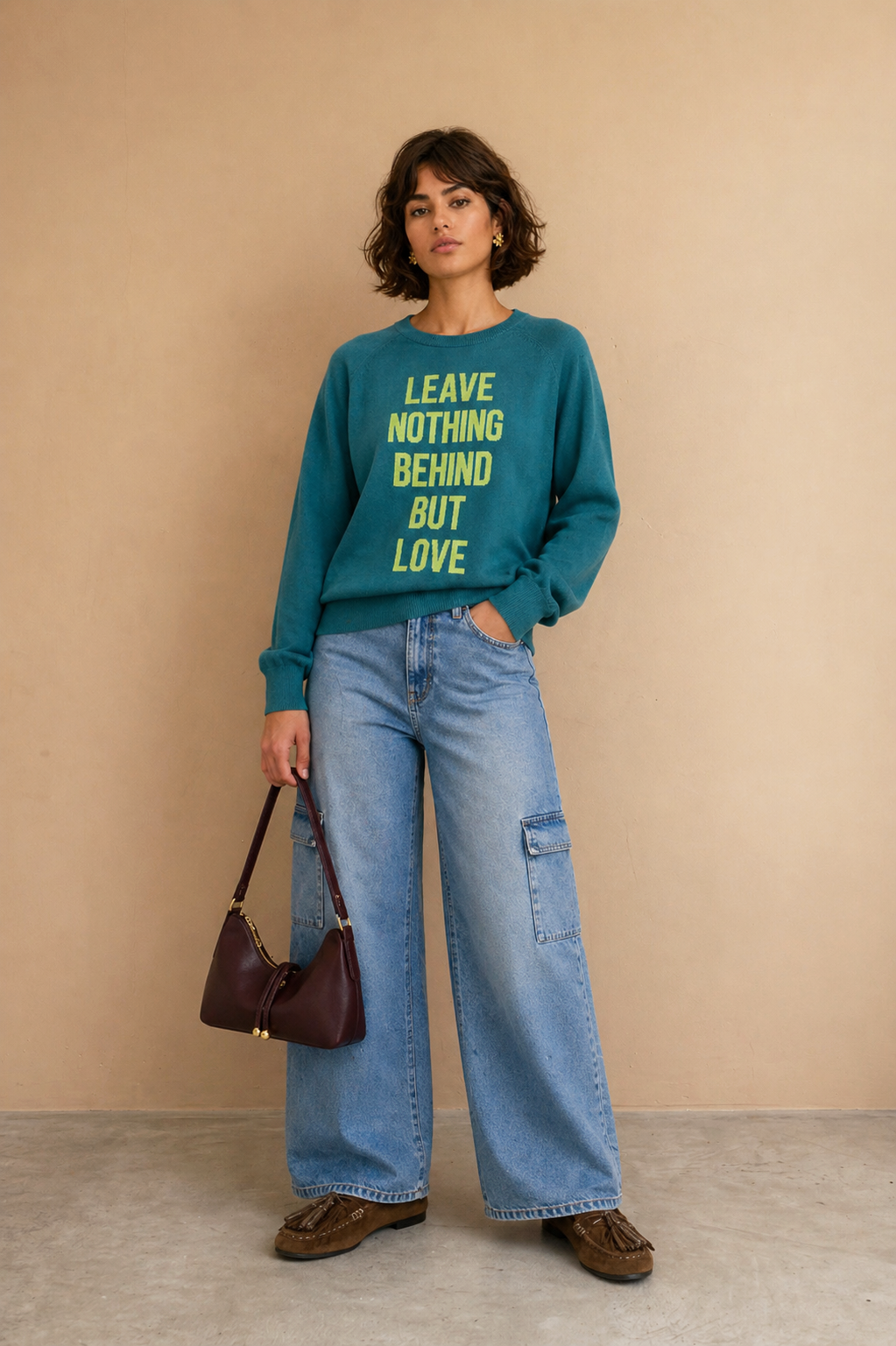Sweat à message Loving - Canard