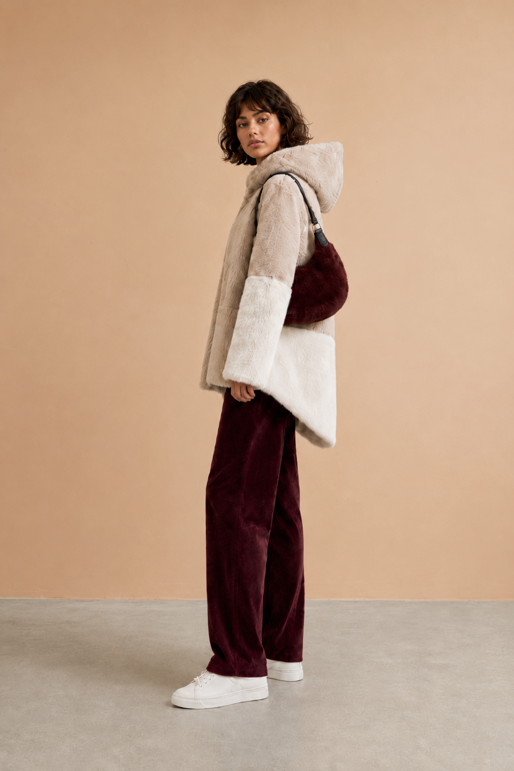 Manteau Melie - Mix Beige Ecru