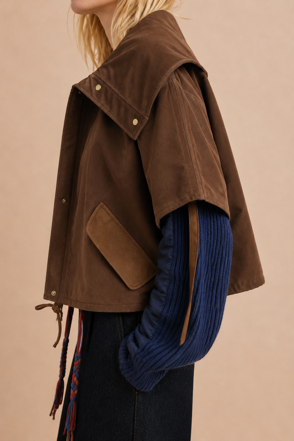 Veste Oryn - Patchwork Camel
