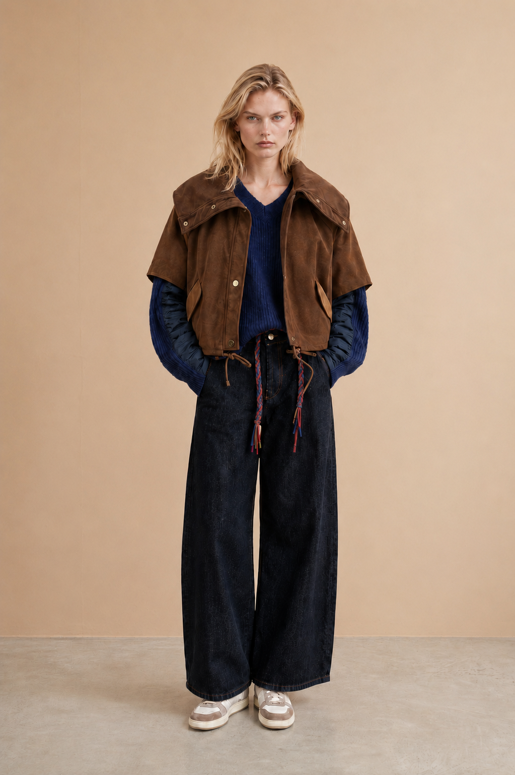 Veste Oryn - Patchwork Camel