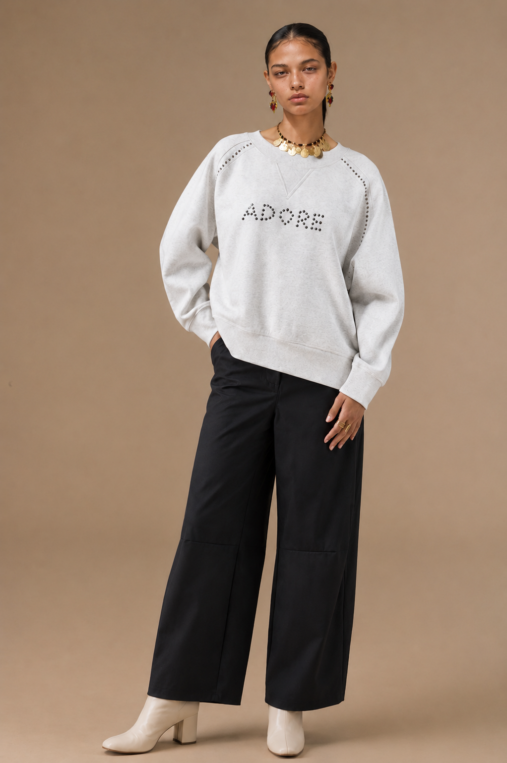 Pantalon Alyzee en simili cuir