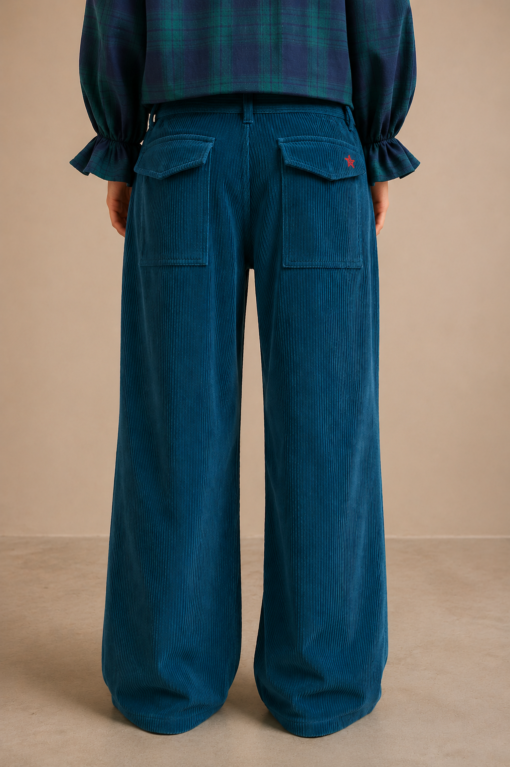 Pantalon en laine Pia - Canard