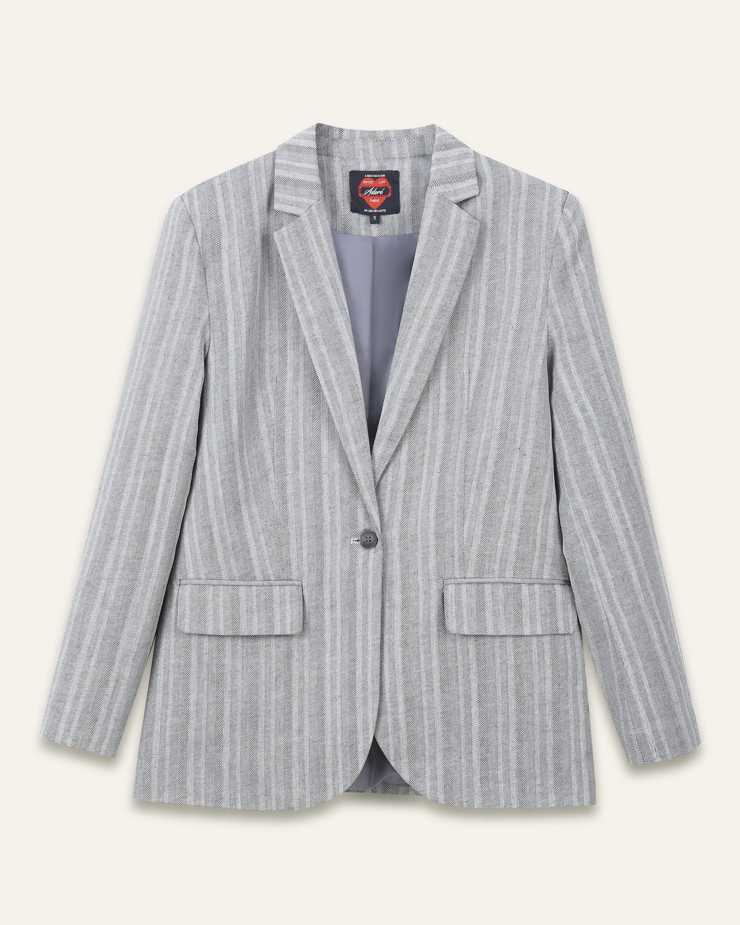 Veste blazer avec écusson Pao - Chevron noir