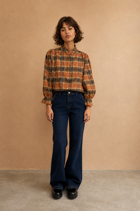 Jeans brut bootcut Penny - Blue Denim