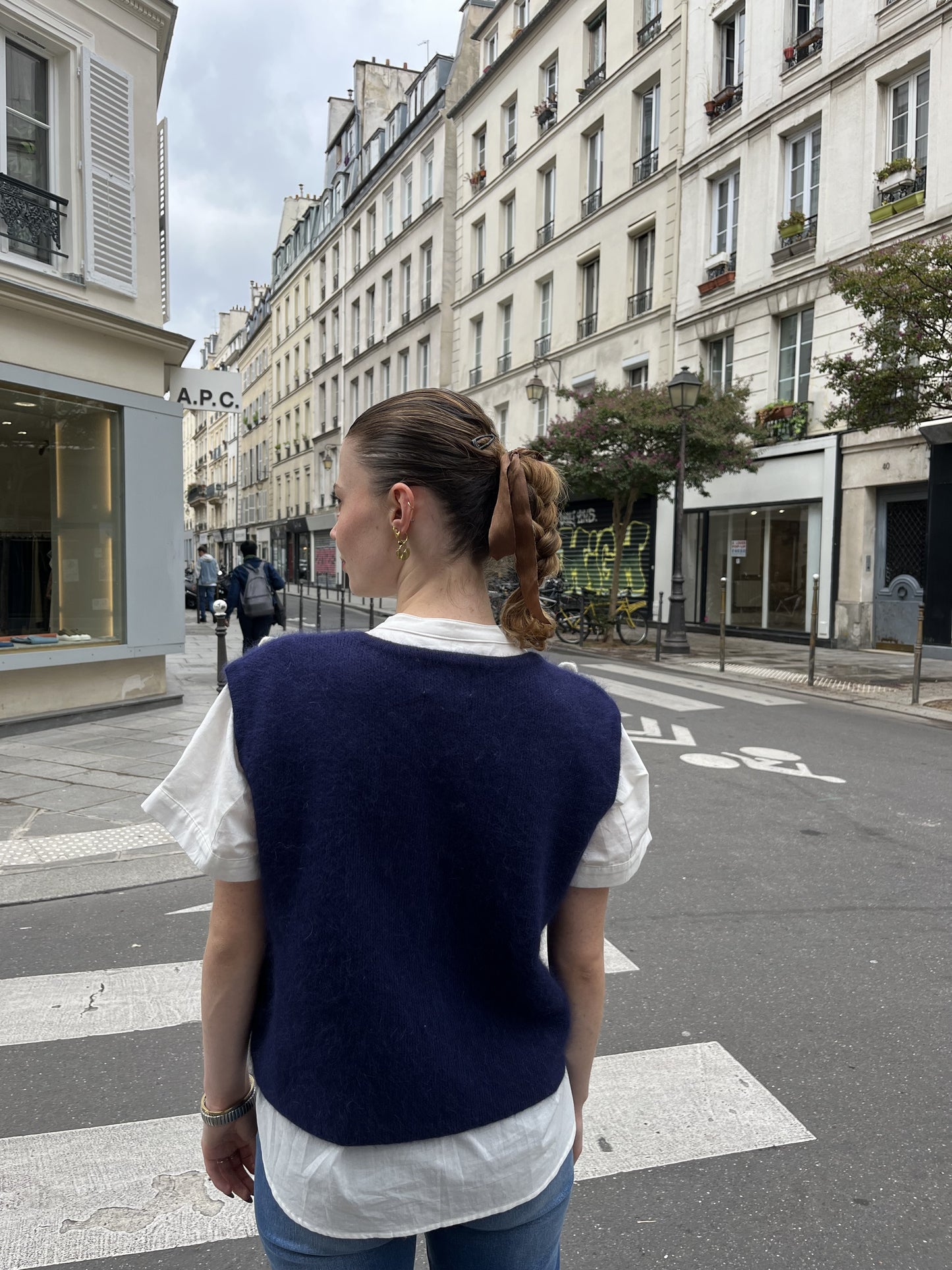 Gilet Laura Denim Bleu