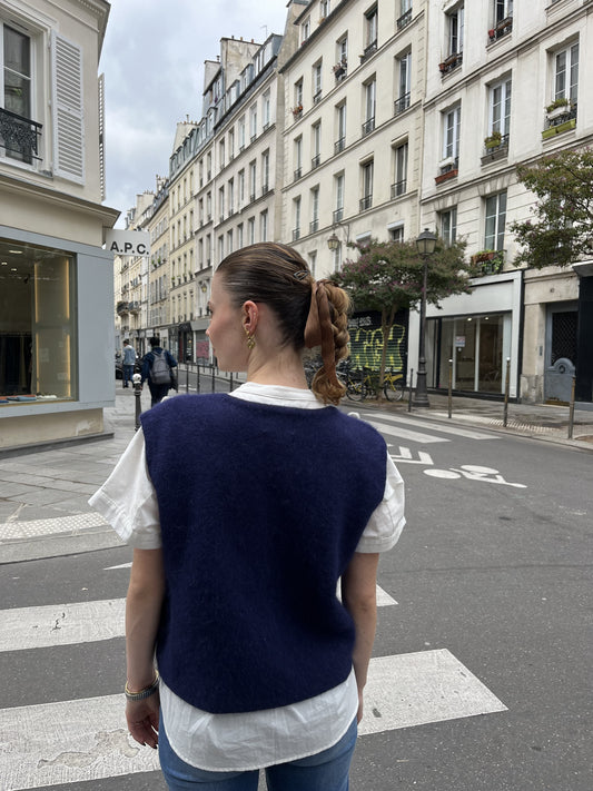 Gilet Laura Denim Bleu