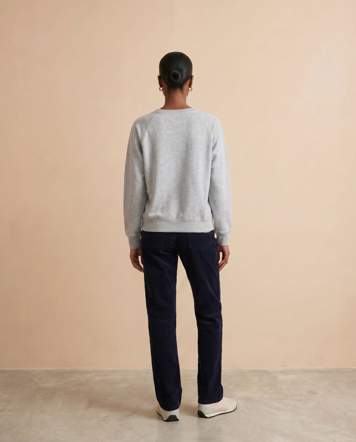 Sweat à message Loving - Gris Chiné