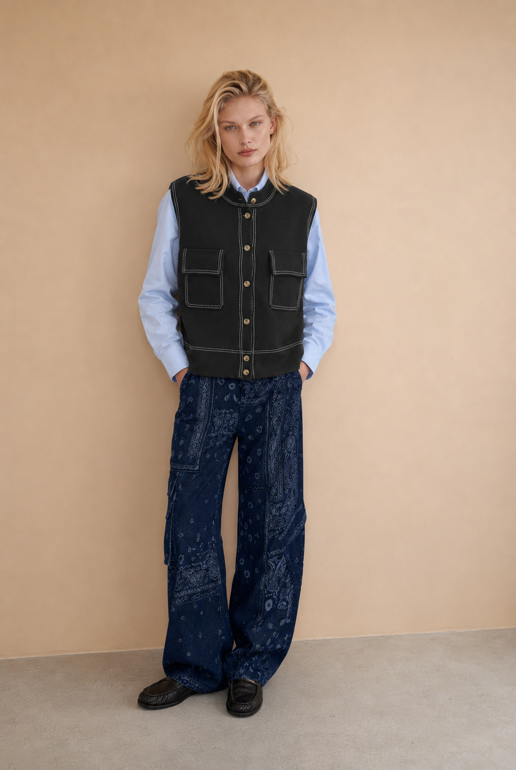 Gilet sans manches Tomette - Kaki