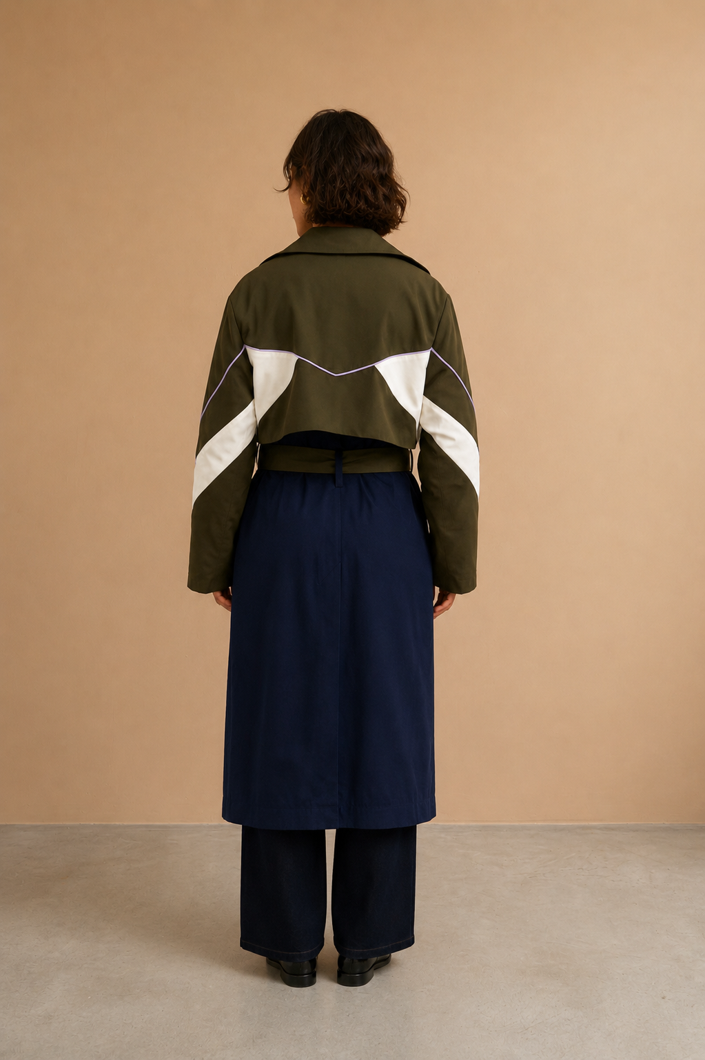Veste Trenchy - Marine Et Kaki