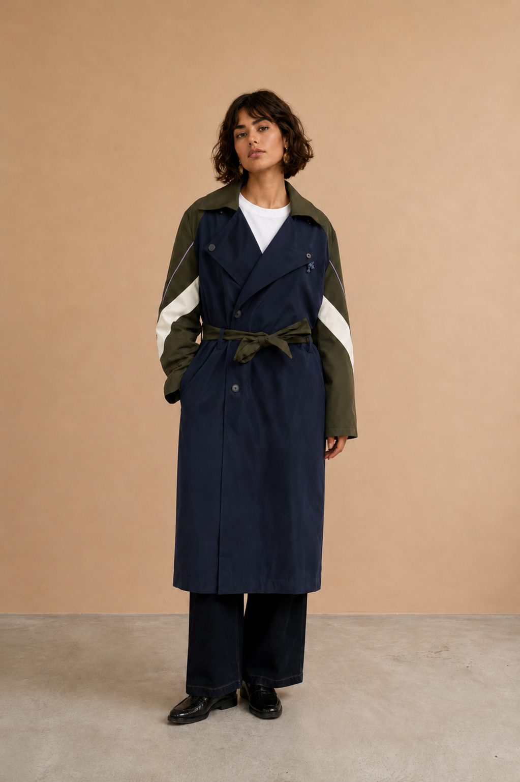 Veste Trenchy - Marine Et Kaki