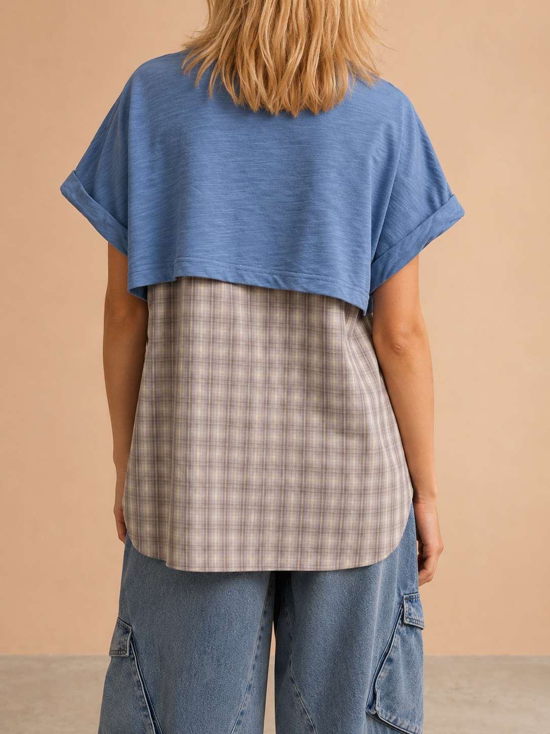 T-shirt bi-matière Estuve - Denim