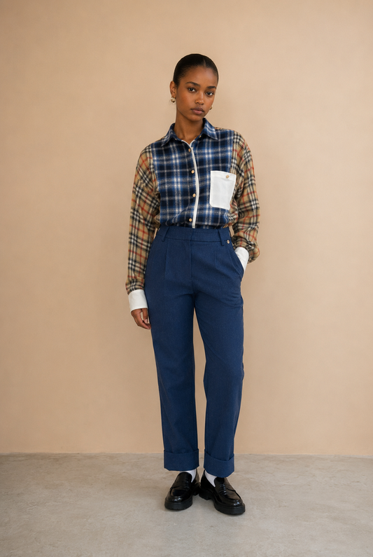 Pantalon de tailleur Zolina - Bleu
