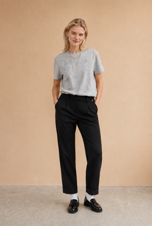 Pantalon de tailleur Zolina - Noir
